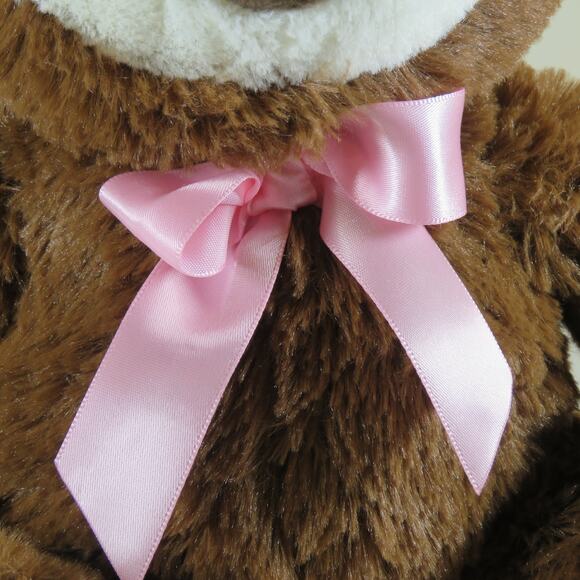 Kellytoy Sloth Bunny Ears Plush Toy Pink Bow Stuffed Animal Sitting 13" Tall - Picture 11 of 16